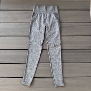 Gymshark Women’s High Waisted Leggings Charcoal Marl Smokey‎ Teal Size Small